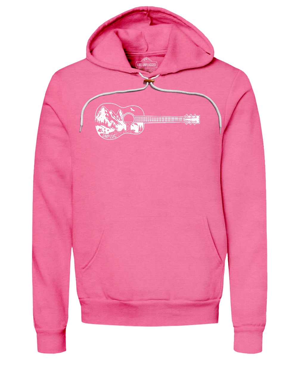 Guitar Mountain Scene Super Soft Hoodie