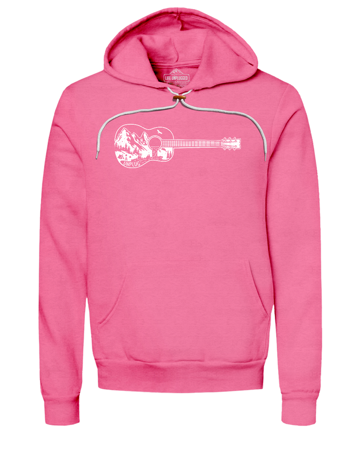 Guitar Mountain Scene Super Soft Hoodie