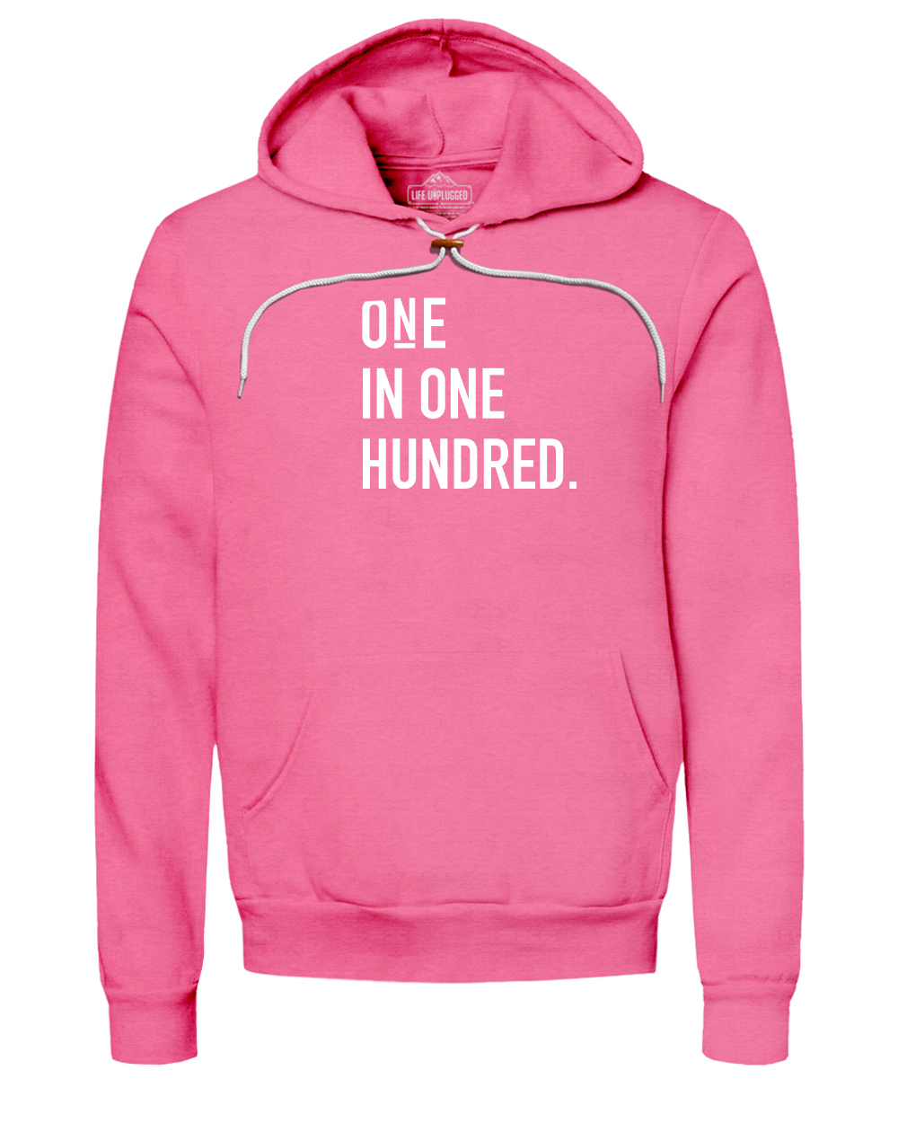 One in One Hundred Stacked Super Soft Hoodie