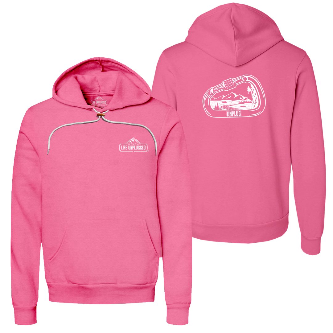 Rock Climbing Mountain Scene Super Soft Hoodie
