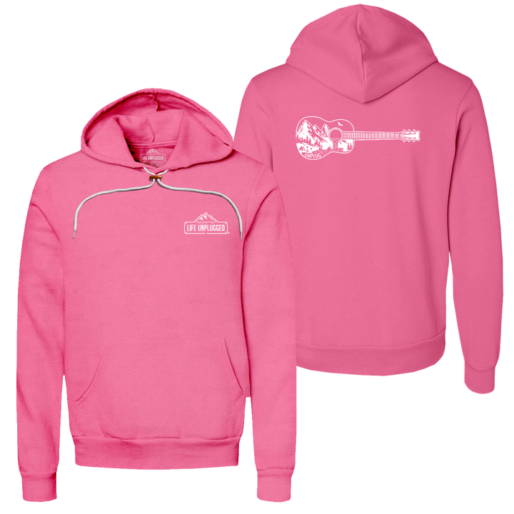 Guitar Mountain Scene Super Soft Hoodie