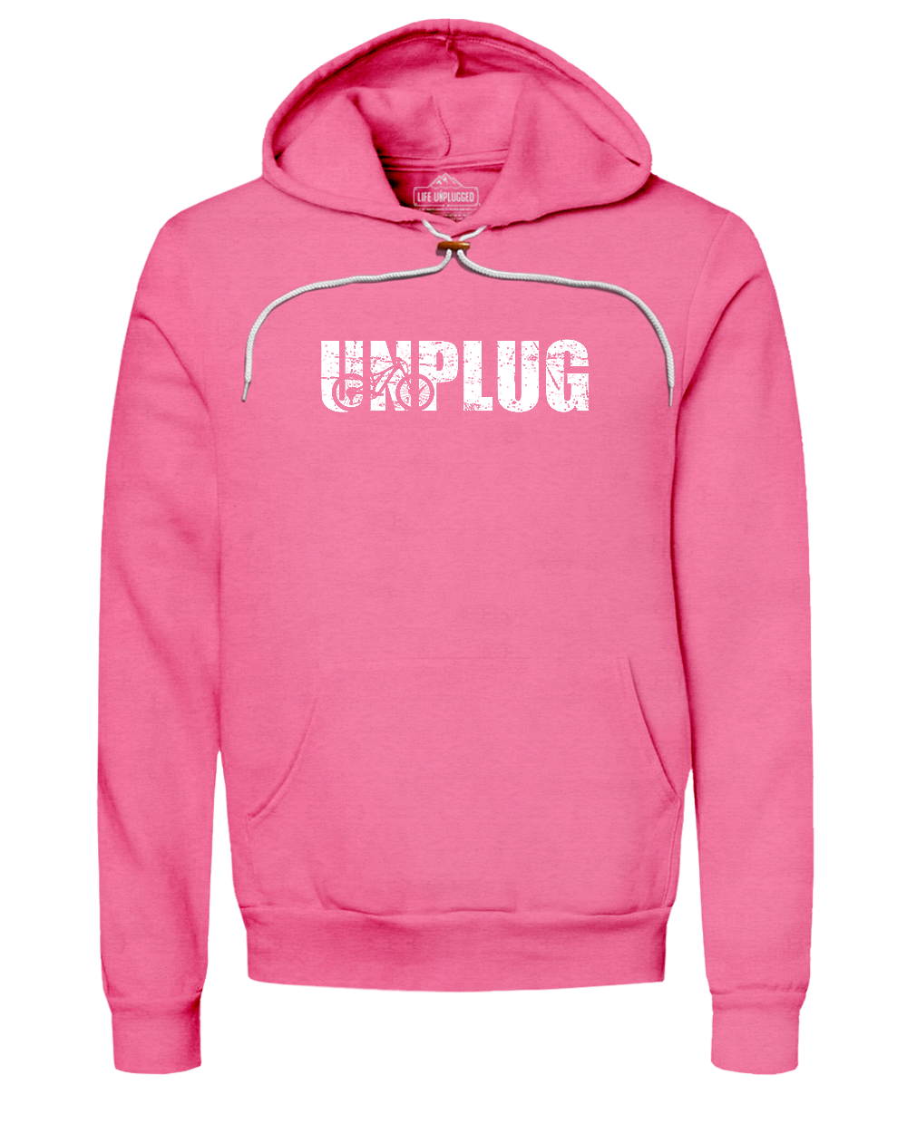Unplug Mountain Bike Silhouette Super Soft Hoodie