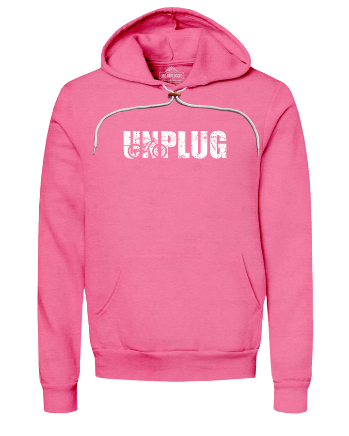 Unplug Mountain Bike Silhouette Super Soft Hoodie