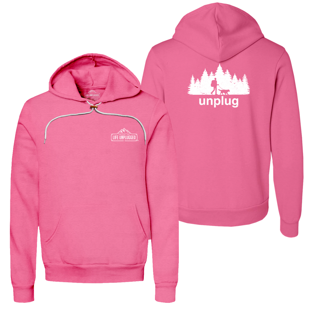 Dog Walks In The Woods Super Soft Hoodie
