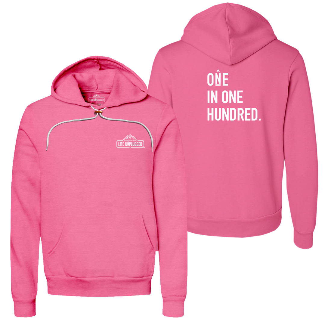 One in One Hundred Stacked Super Soft Hoodie