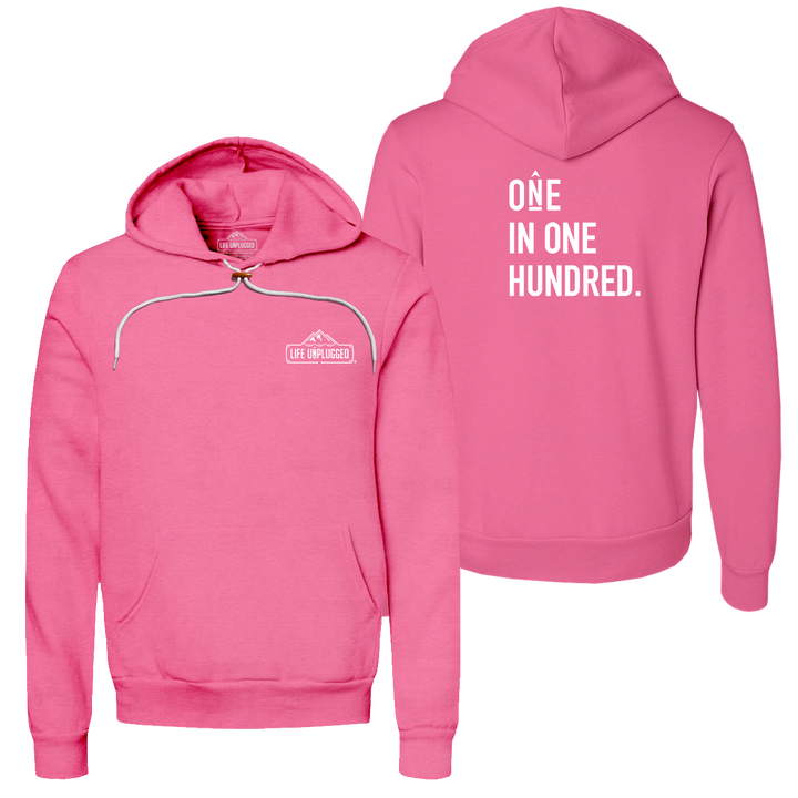 One in One Hundred Stacked Super Soft Hoodie