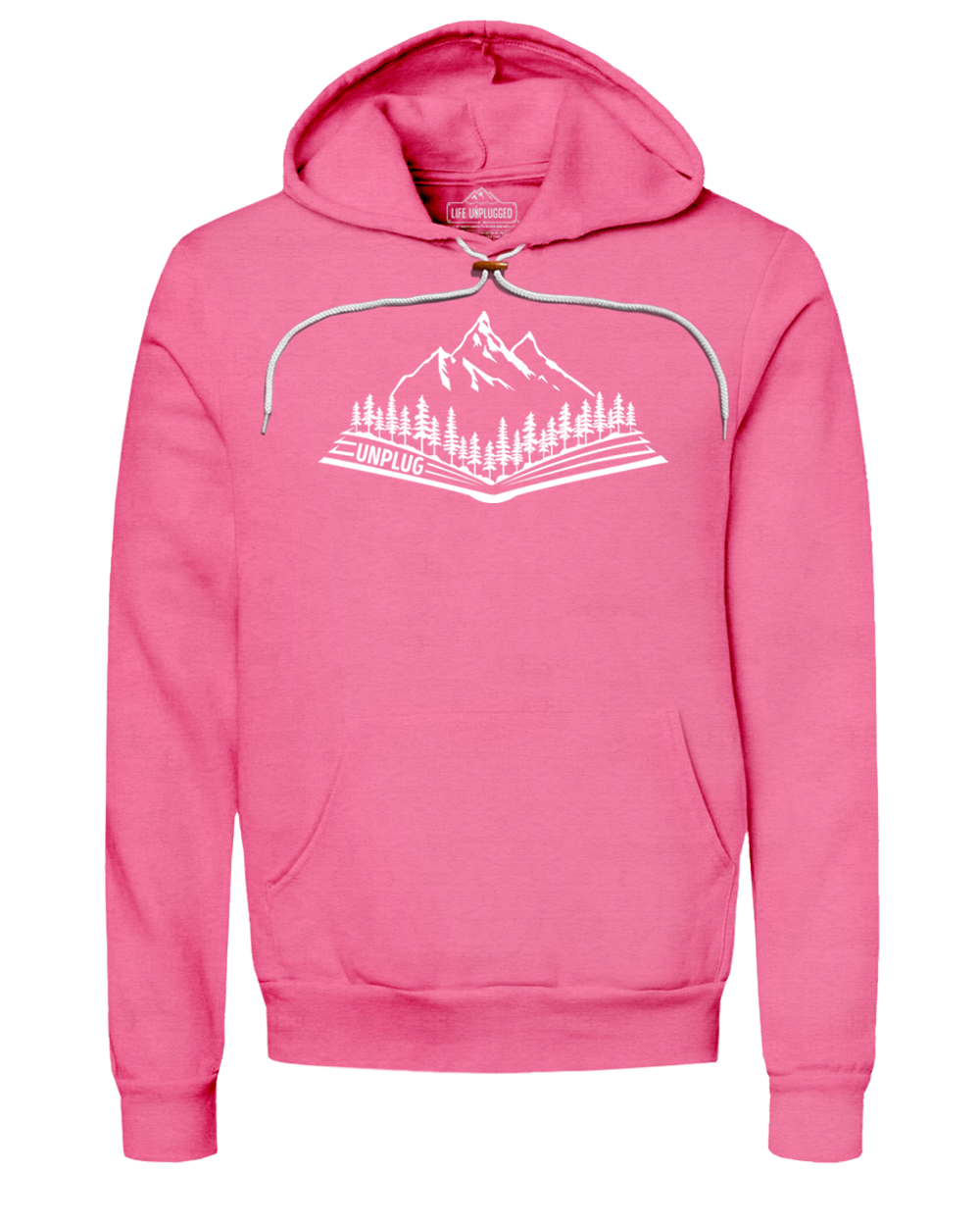 Open Book Mountain Scene Super Soft Hoodie
