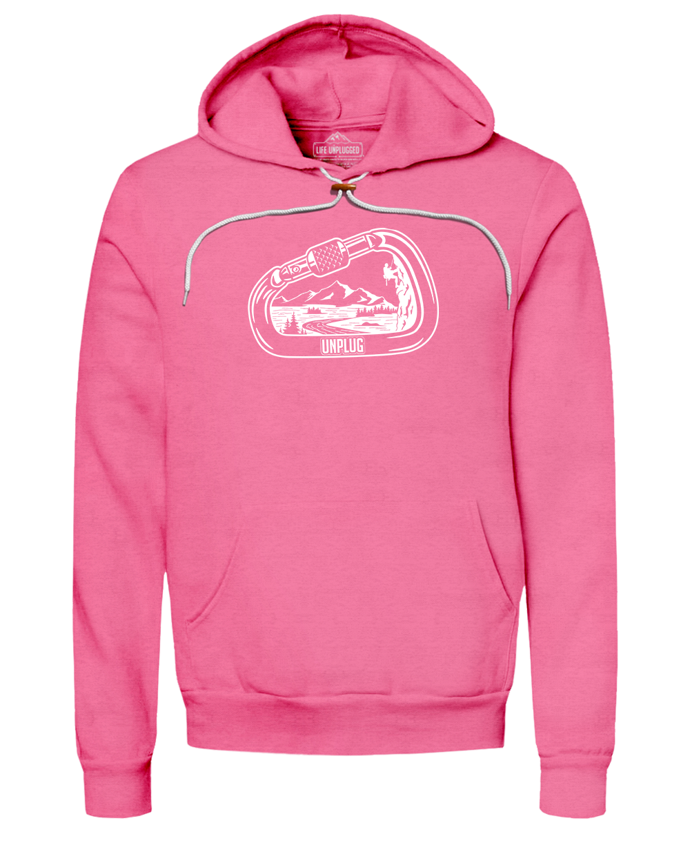 Rock Climbing Mountain Scene Super Soft Hoodie