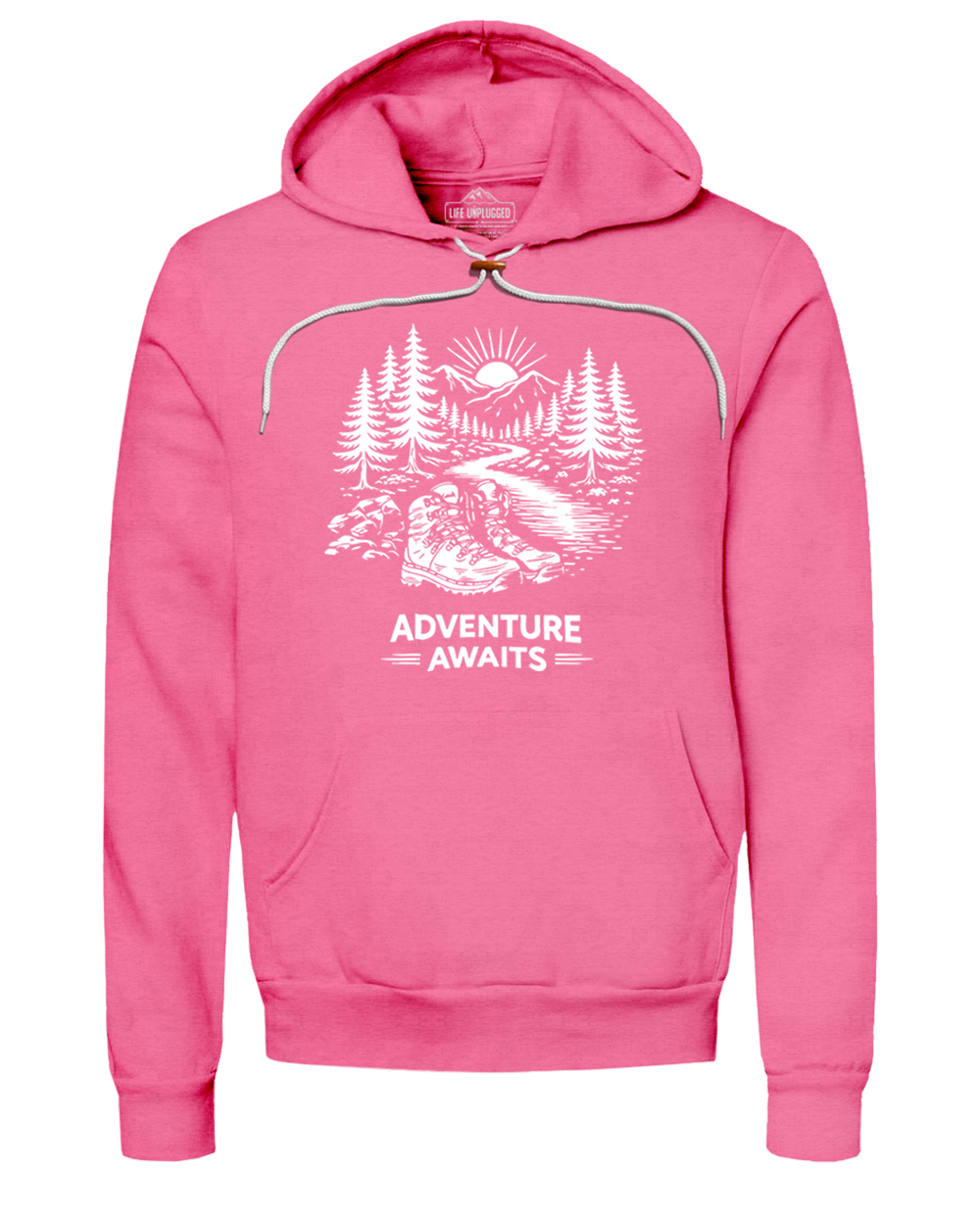 ADVENTURE AWAITS Super Soft Hoodie