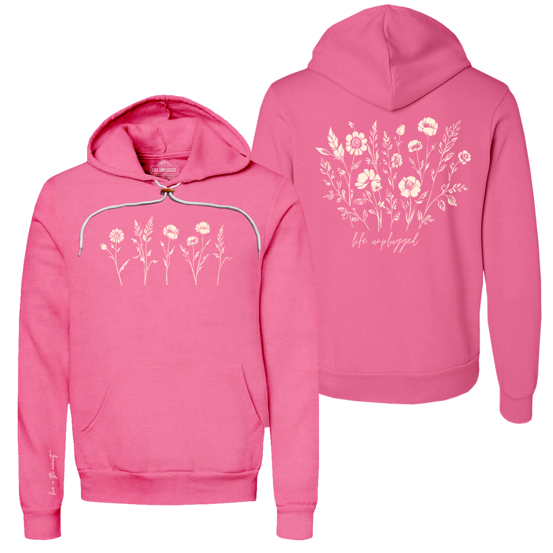 Live in the Moment Wildflower Super Soft Hoodie