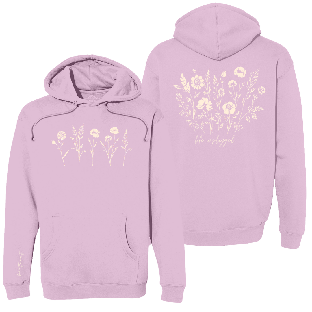 Live in the Moment Wildflower Heavyweight Hoodie