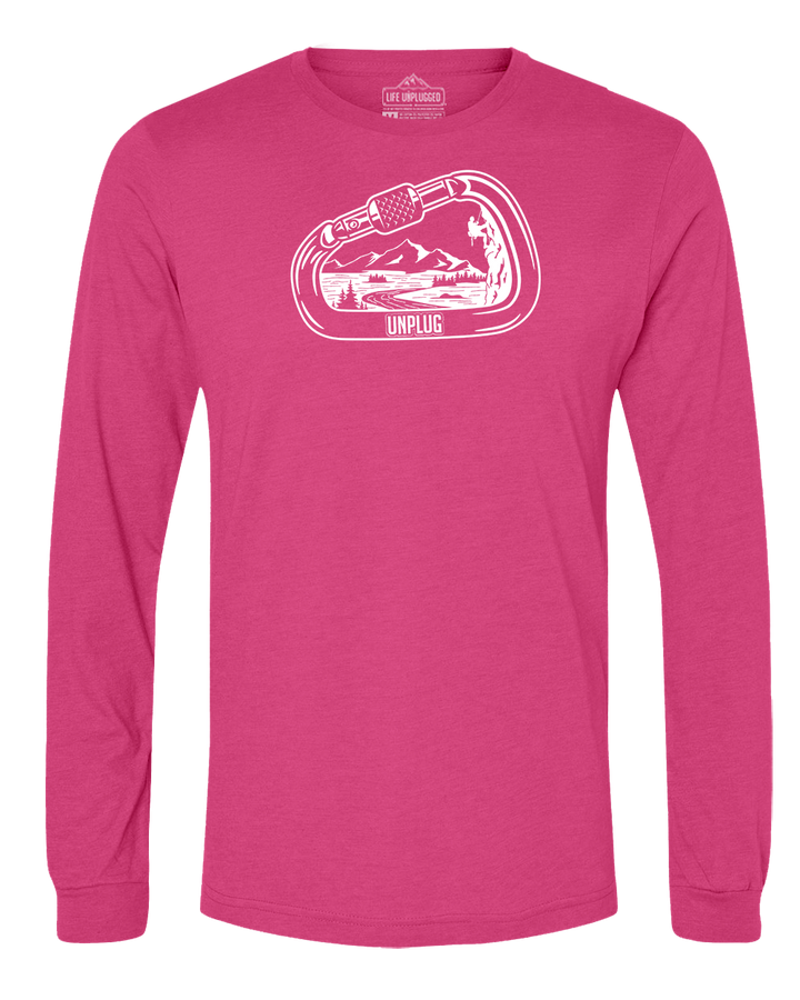 Rock Climbing Mountain Scene Long Sleeve T-Shirt