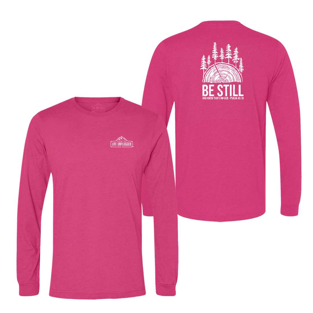BE STILL IN THE WOODS Long Sleeve T-Shirt