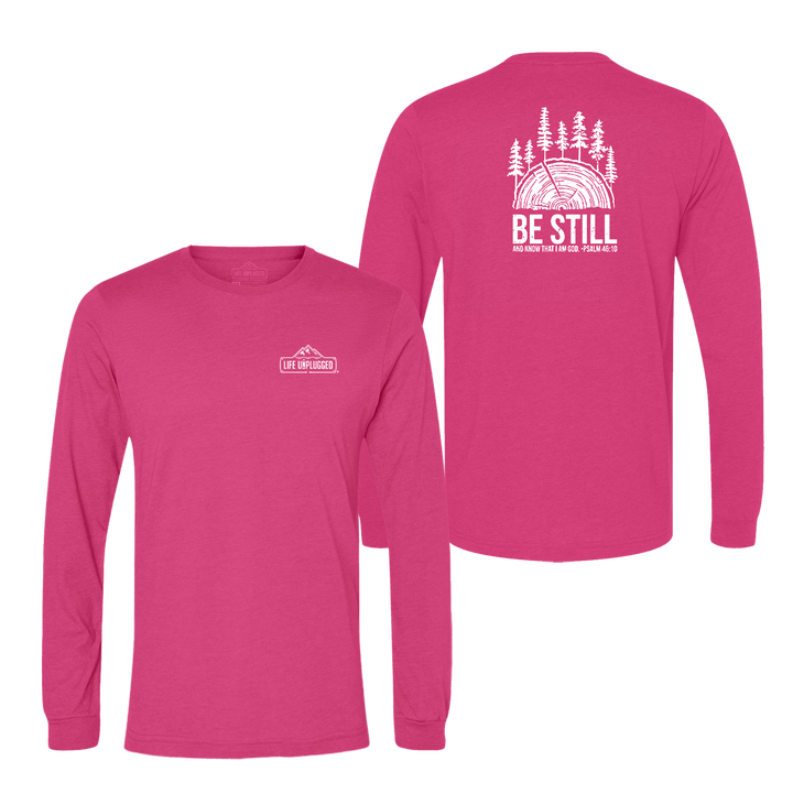 BE STILL IN THE WOODS Long Sleeve T-Shirt