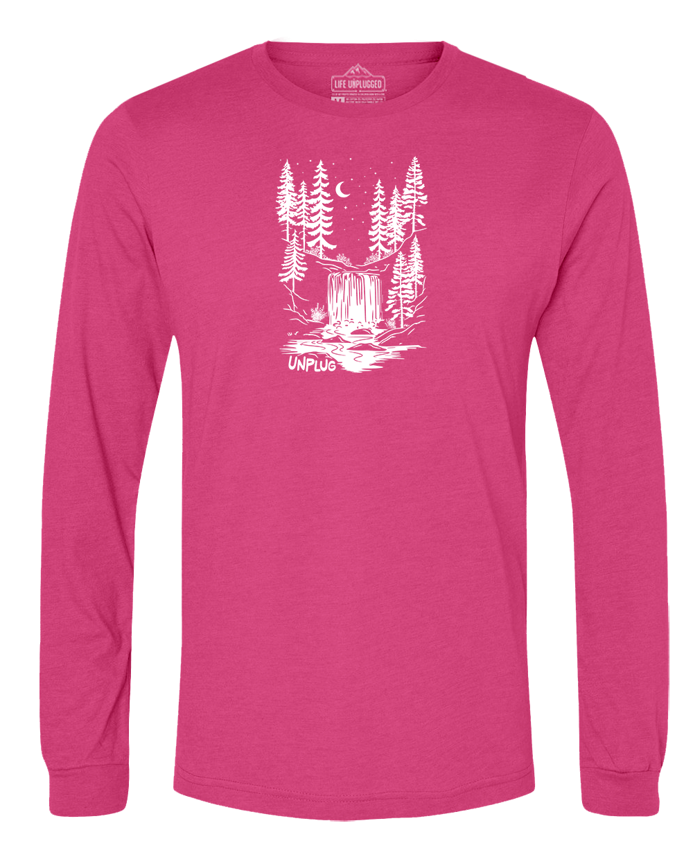 WATERFALL UNDER THE STARS Long Sleeve T-Shirt