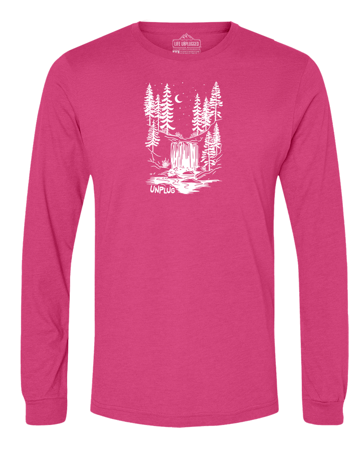 WATERFALL UNDER THE STARS Long Sleeve T-Shirt