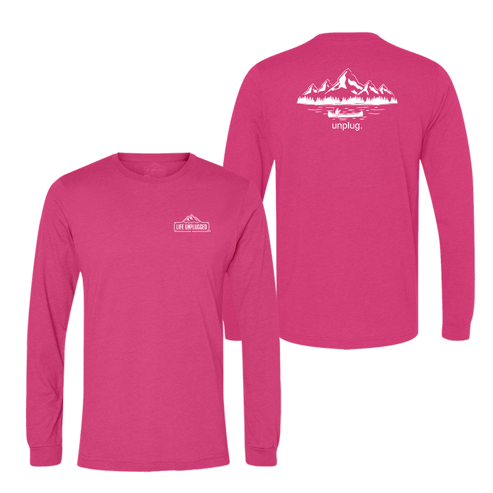 Canoeing in the Mountains Long Sleeve T-Shirt