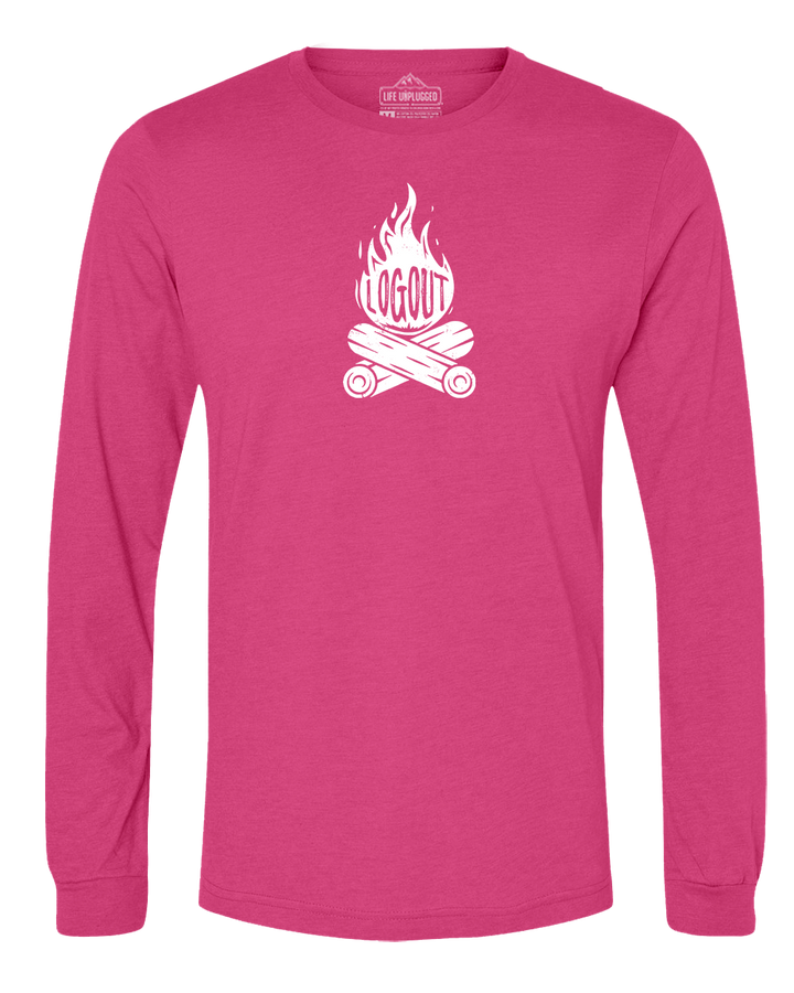 Log Out Campfire Long Sleeve T-Shirt