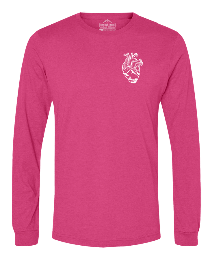 Anatomical Heart (Left Chest) Long Sleeve T-Shirt