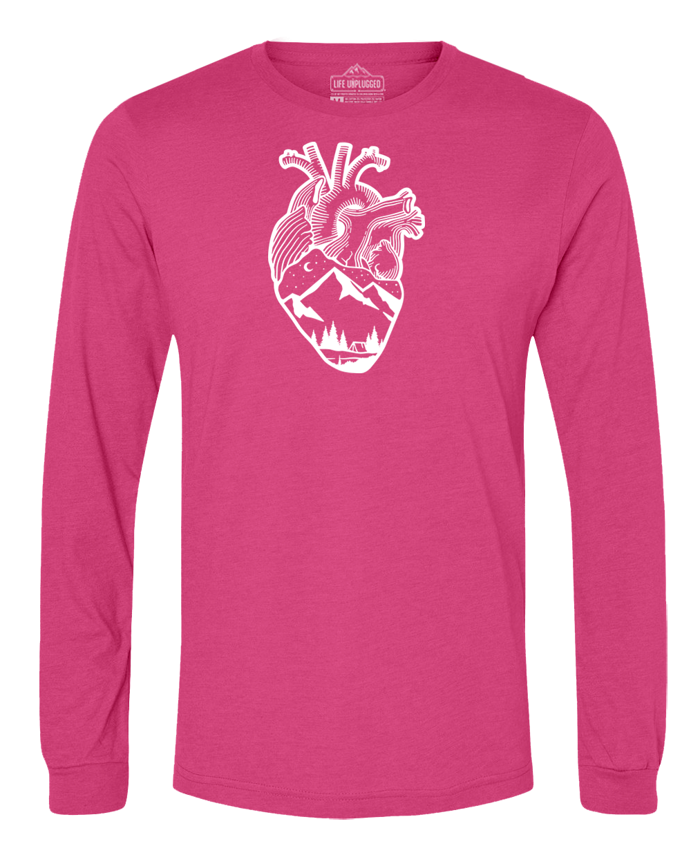 Anatomical Heart (Full Chest) Long Sleeve T-Shirt
