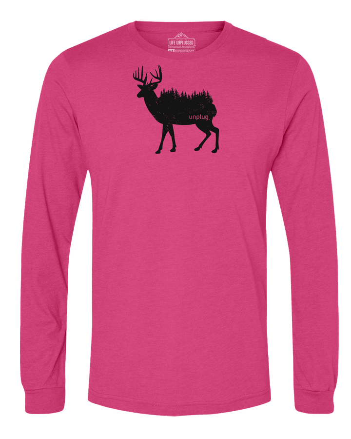 Deer In The Trees Long Sleeve T-Shirt