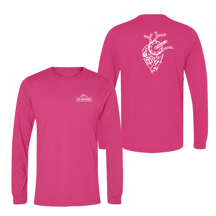 Anatomical Heart (Bicycle Parts) Long Sleeve T-Shirt