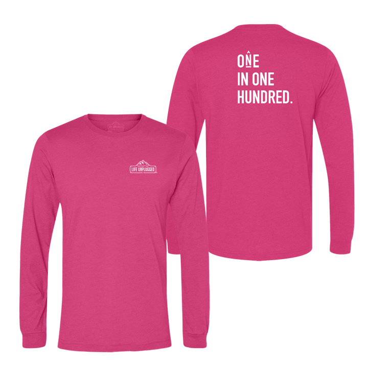 One in One Hundred Stacked Long Sleeve T-Shirt