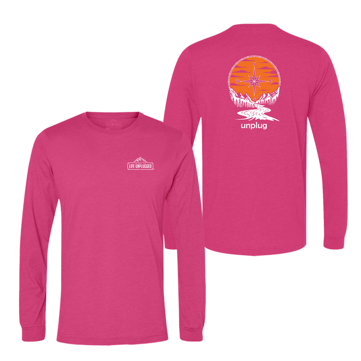 Compass Sunset Long Sleeve T-Shirt