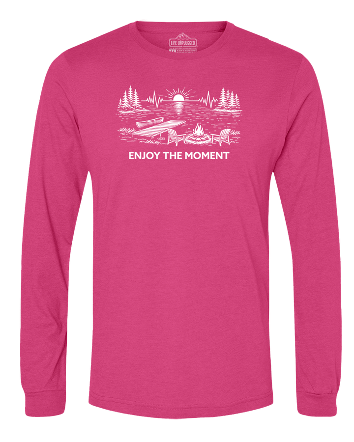 ENJOY THE MOMENT (LAKE SCENE) Long Sleeve T-Shirt