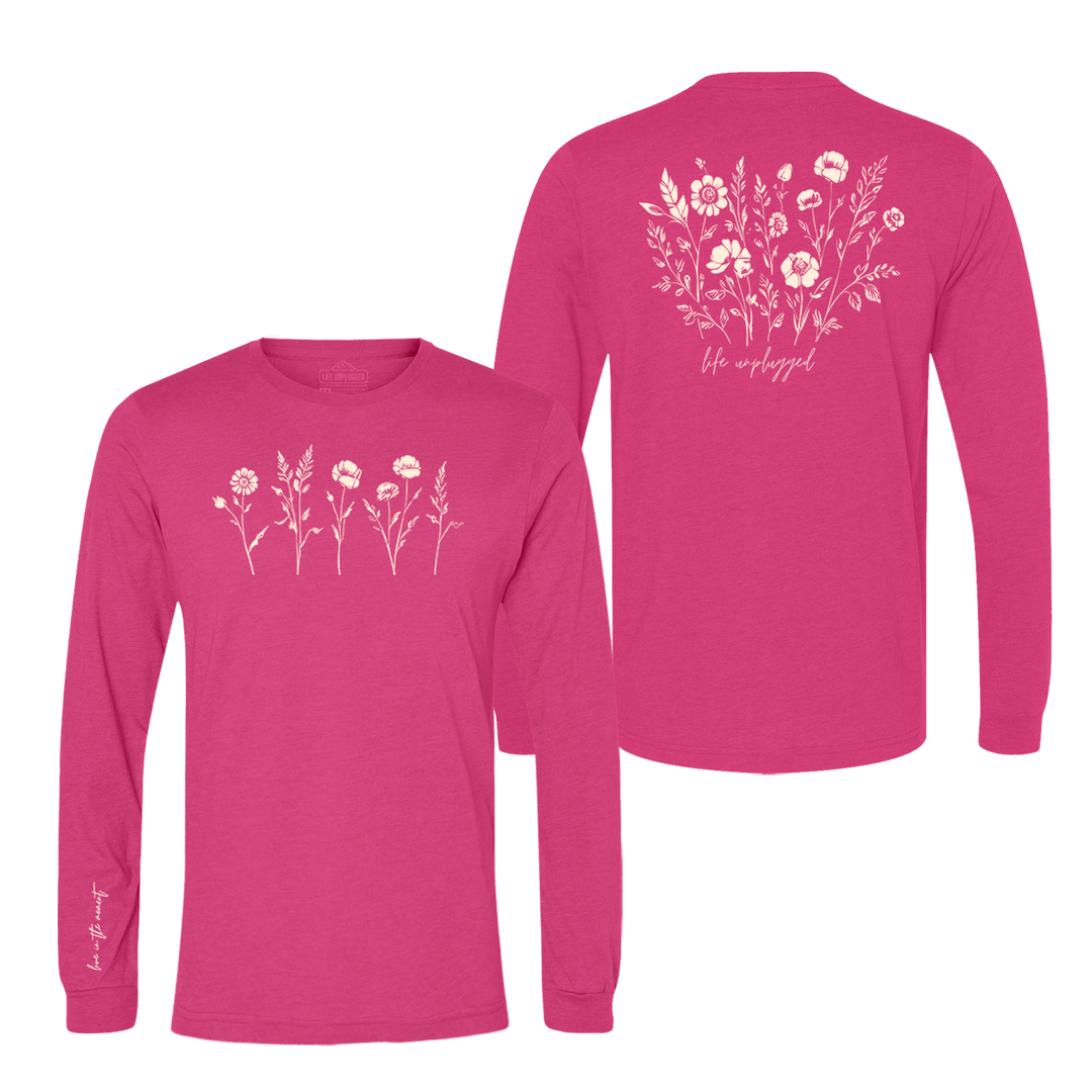 Live in the Moment Wildflower Long Sleeve T-Shirt