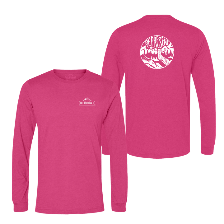Be Present Waterfall Long Sleeve T-Shirt