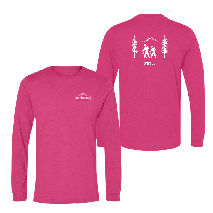 Hiking Scene Long Sleeve T-Shirt