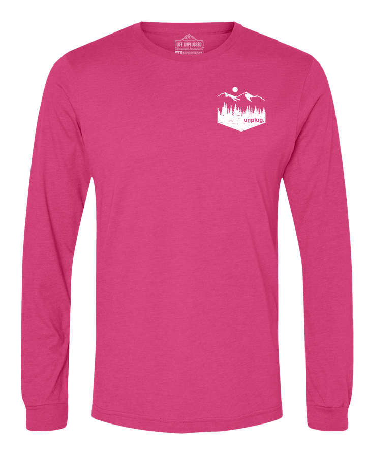 Unplug Mountain Left Chest Pocket Long Sleeve T-Shirt