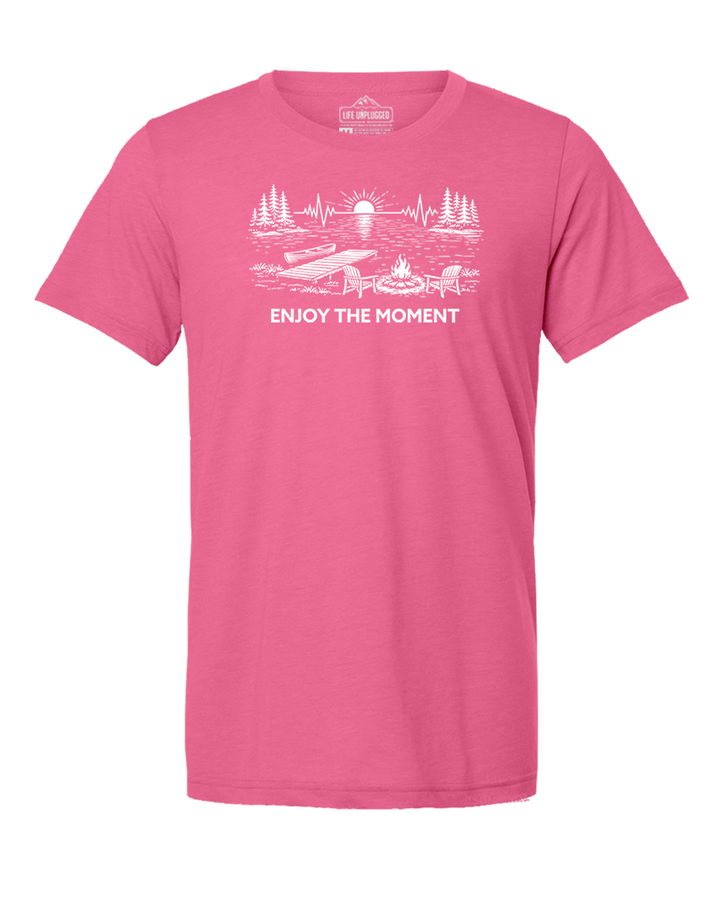 ENJOY THE MOMENT (LAKE SCENE) Triblend T-Shirt