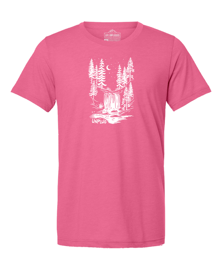 WATERFALL UNDER THE STARS Triblend T-Shirt