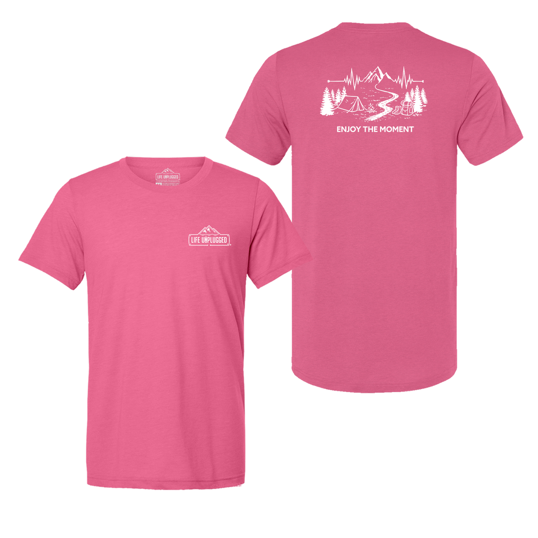 ENJOY THE MOMENT (MOUNTAIN SCENE) Triblend T-Shirt