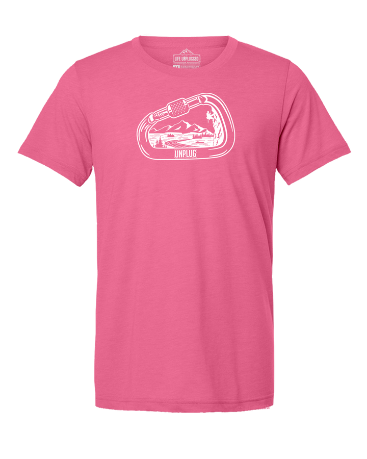 Rock Climbing Mountain Scene Triblend T-Shirt