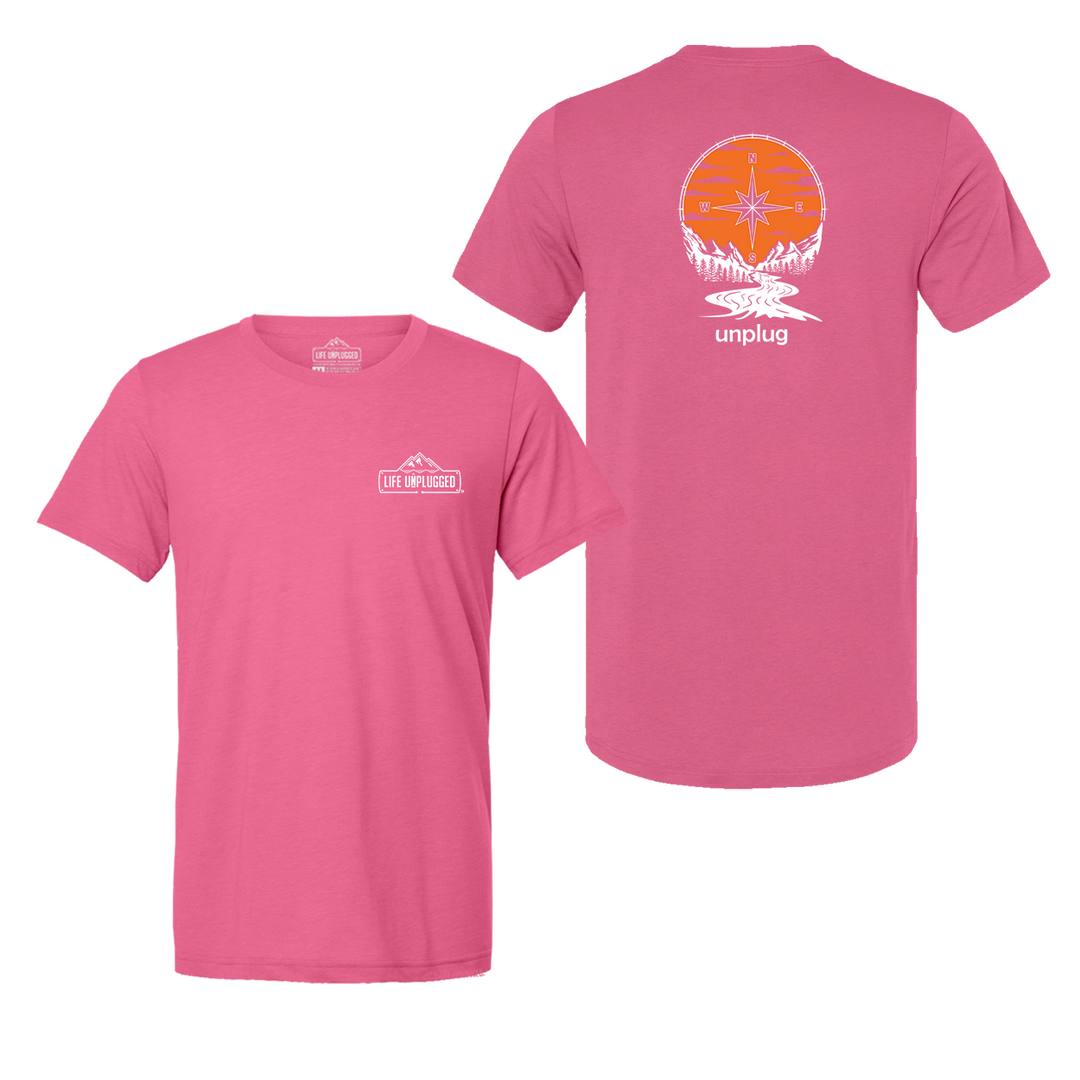 Compass Sunset Triblend T-Shirt