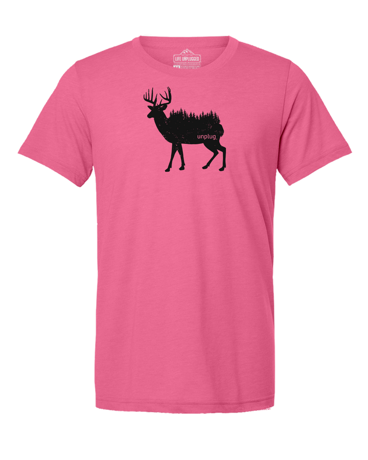 Deer In The Trees Triblend T-Shirt