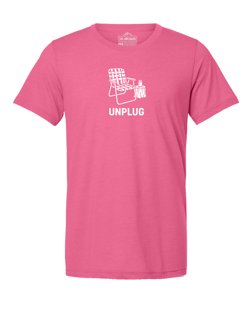 CHILLIN CHAIR Triblend T-Shirt SMALL - PINK BLOWOUT