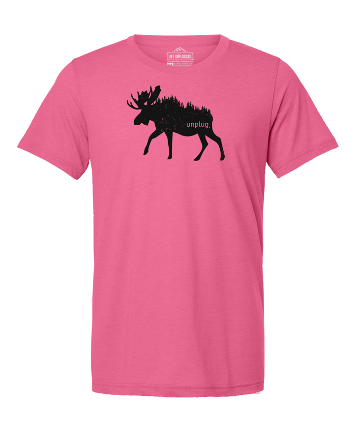 Moose In The Trees Triblend T-Shirt