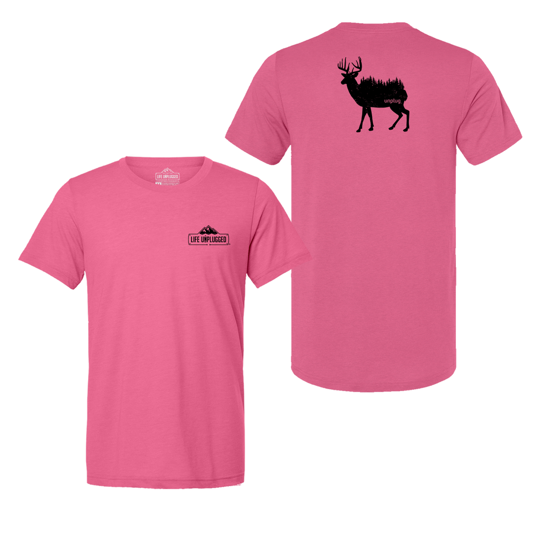 Deer In The Trees Triblend T-Shirt