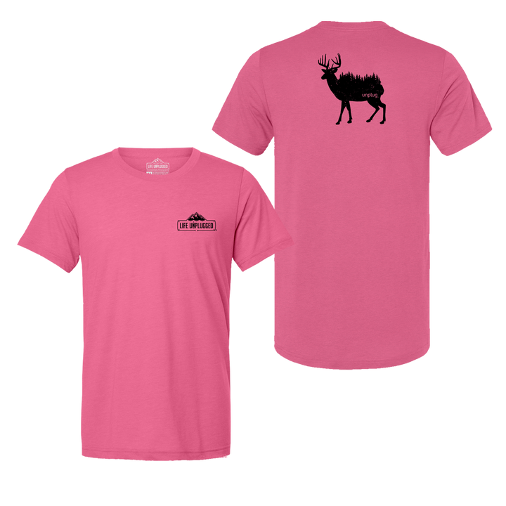 Deer In The Trees Triblend T-Shirt