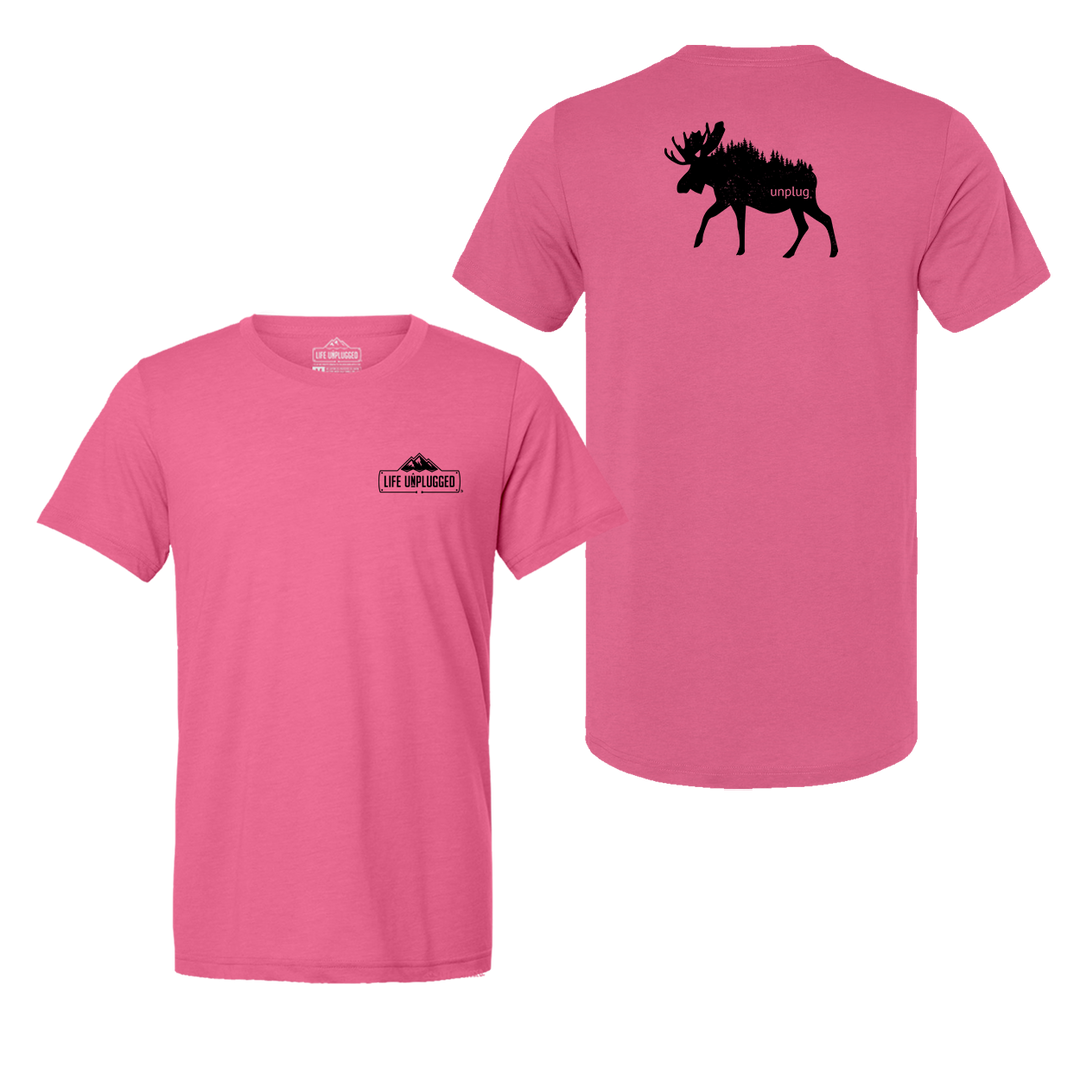 Moose In The Trees Triblend T-Shirt