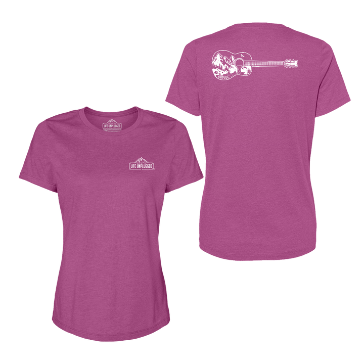 Guitar Mountain Scene Women's T-Shirt