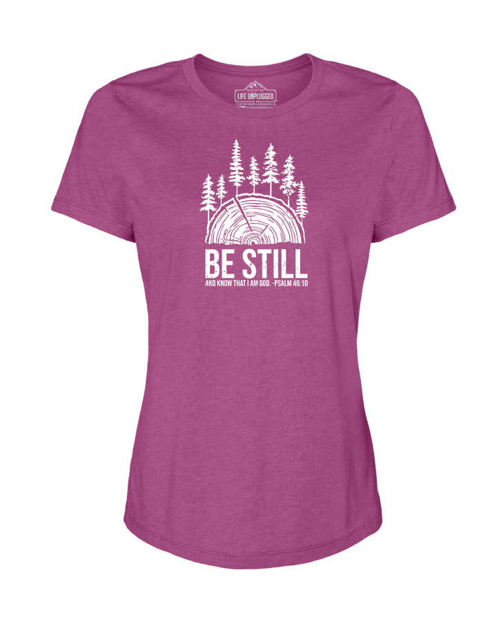 BE STILL IN THE WOODS Women's T-Shirt
