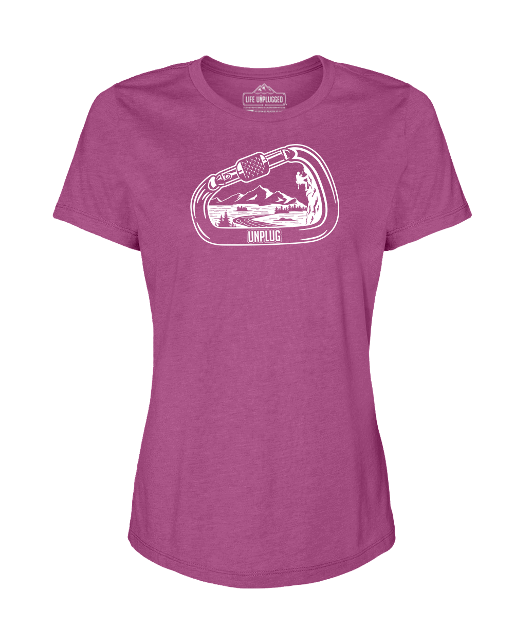Rock Climbing Mountain Scene Women's T-Shirt
