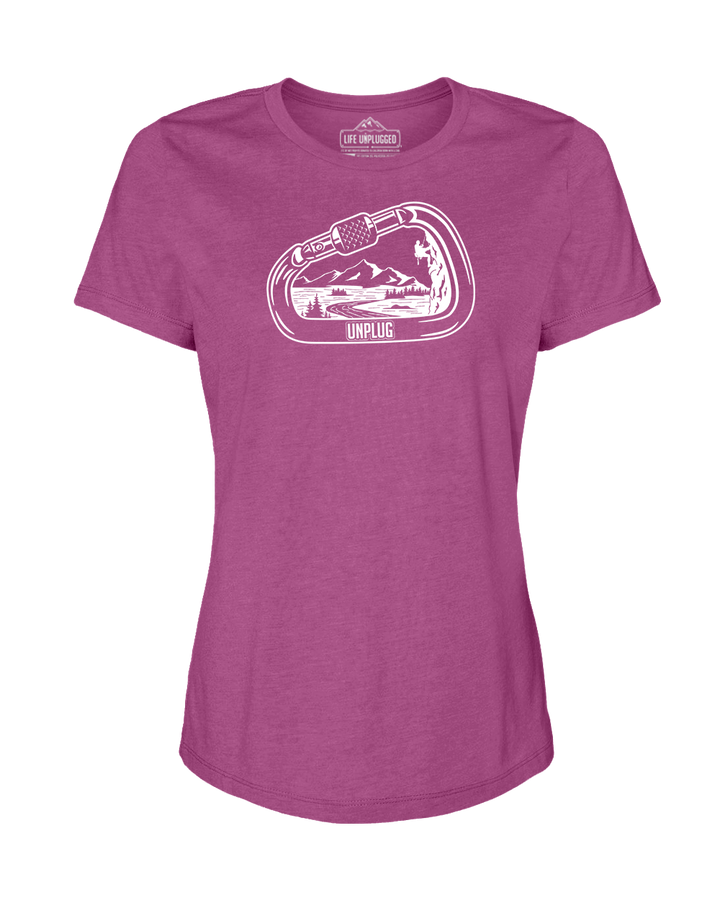 Rock Climbing Mountain Scene Women's T-Shirt
