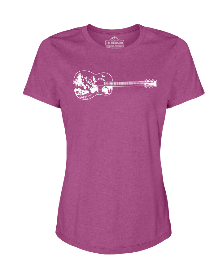 Guitar Mountain Scene Women's T-Shirt