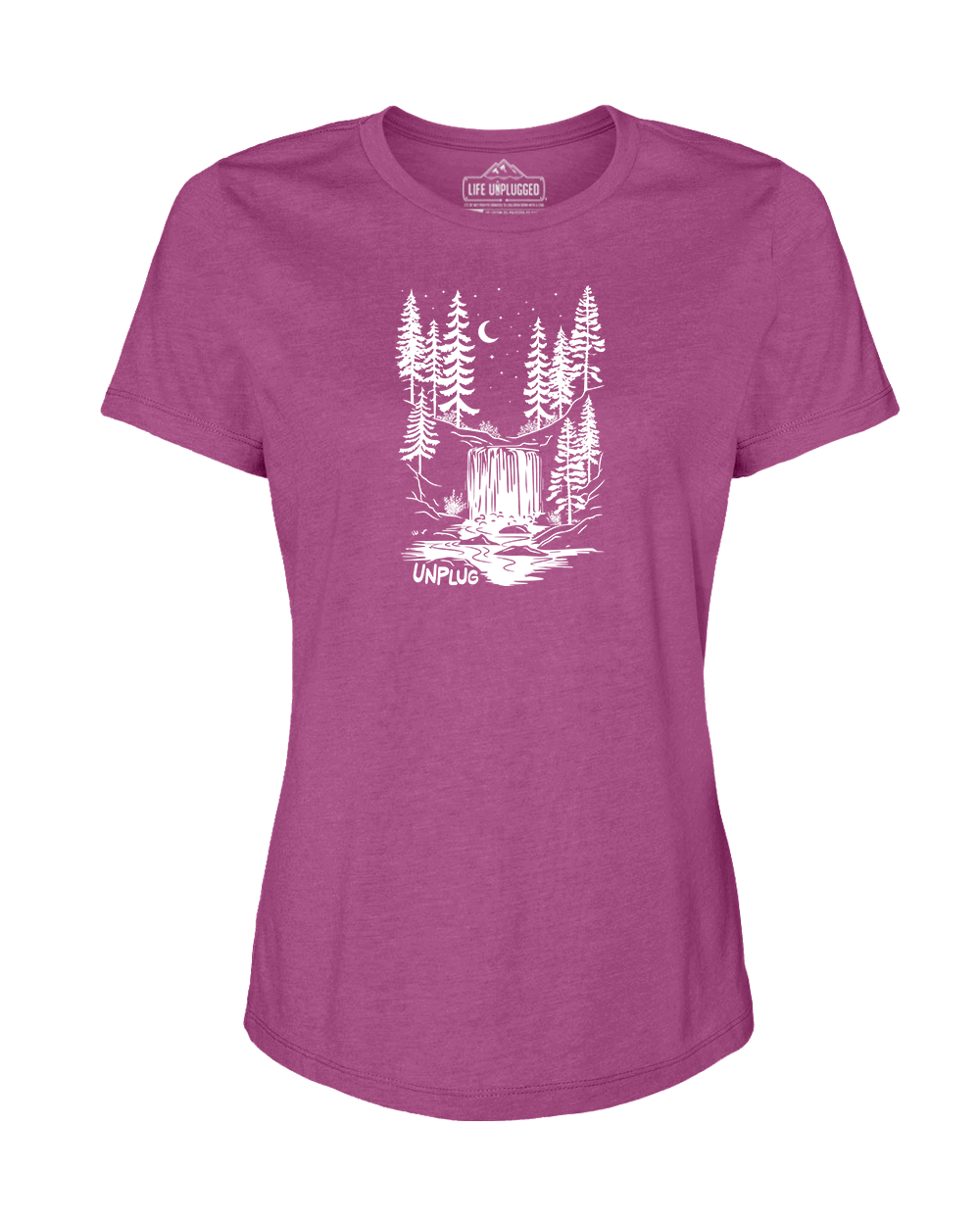 WATERFALL UNDER THE STARS Women's T-Shirt